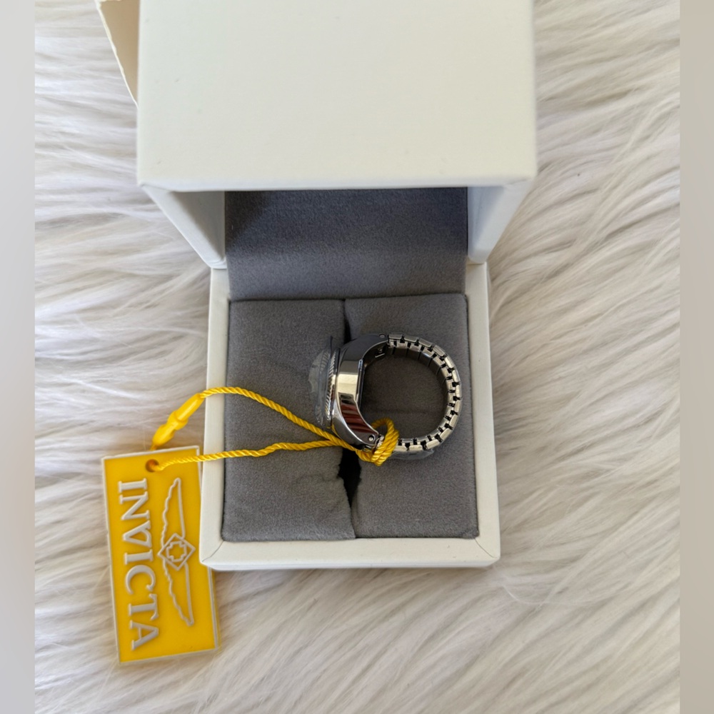 Invicta Mini Angel Women’s Ring Watch Steel Tone 16.5mm Model 48946 - Picture 3 of 8